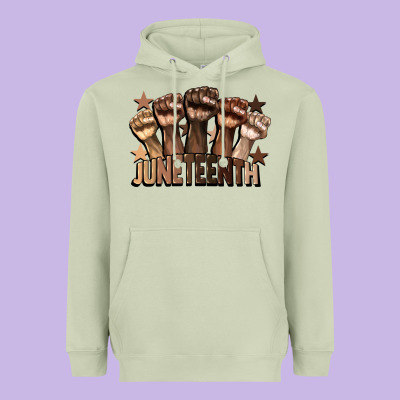 Melanin Juneteenth Heavyweight Hoodie Designed By Cowgirlartshop