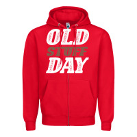 Red National Old Stuff Day Funny Gift Zipper Hoodie - Bettercallsaul