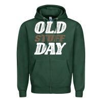 Sports Green National Old Stuff Day Funny Gift Zipper Hoodie - Bettercallsaul