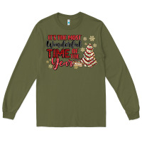 Army Green its the most wonderful time of the year Long Sleeve Tee - MaliasSmallBusiness