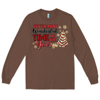Chestnut its the most wonderful time of the year Long Sleeve Tee - MaliasSmallBusiness