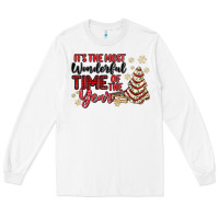 White its the most wonderful time of the year Long Sleeve Tee - MaliasSmallBusiness
