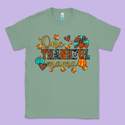 One Thankful Mama Classic Tee Designed By Jahusdesignshop