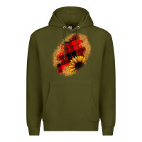 Army Green sunflower Christmas patch Premium Hoodie - JahusDesignShop