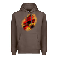 Coffee sunflower Christmas patch Premium Hoodie - JahusDesignShop