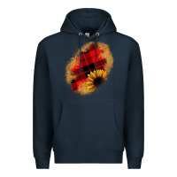 Navy sunflower Christmas patch Premium Hoodie - JahusDesignShop