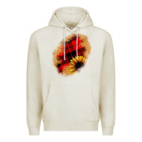 Oatmeal Heather sunflower Christmas patch Premium Hoodie - JahusDesignShop
