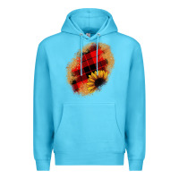 Ocean Blue sunflower Christmas patch Premium Hoodie - JahusDesignShop