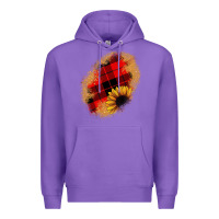 Purple sunflower Christmas patch Premium Hoodie - JahusDesignShop