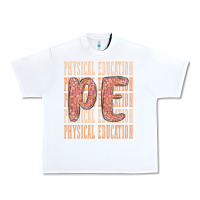 White physical education Urban Heavy Tee - MaliasSmallBusiness