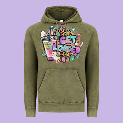 Get Loaded Rabbit And Easter Vintage Hoodie Designed By Maliassmallbusiness
