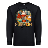 Black just a girl who loves pumpkin spice Premium Sweatshirt - CowGirlArtShop