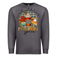 Charcoal Heather just a girl who loves pumpkin spice Premium Sweatshirt - CowGirlArtShop