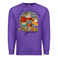 Purple just a girl who loves pumpkin spice Premium Sweatshirt - CowGirlArtShop