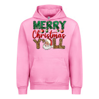 Fuchsia Pink merry christmas y'all Urban Hoodie - BundleAndBundleShop