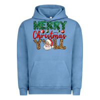 Pigment Pebble Blue merry christmas y'all Urban Hoodie - BundleAndBundleShop
