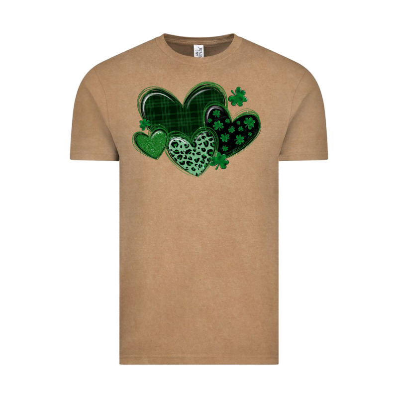 Leopard Hearts St Patricks Day Vintage Tee by MaliasSmallBusiness | Teevron