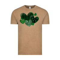 Vintage Coffee leopard hearts st patricks day Vintage Tee - MaliasSmallBusiness