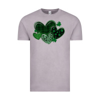 Vintage Zinc leopard hearts st patricks day Vintage Tee - MaliasSmallBusiness
