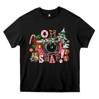 Black christmas oh snap Heavy Core Tee - AdoDesignShop