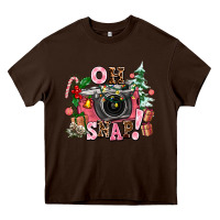 Chocolate Brown christmas oh snap Heavy Core Tee - AdoDesignShop
