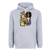 Heather Grey juneteenth justice now Heavyweight Hoodie - CowGirlArtShop