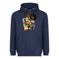 Navy juneteenth justice now Heavyweight Hoodie - CowGirlArtShop