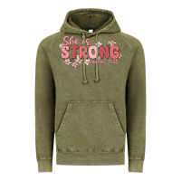 Vintage Olive she is strong proverbs 31 25 Vintage Hoodie - MaliasSmallBusiness