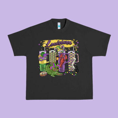Obsessive Cup Disorder Mardi Gras Urban Heavy Tee Designed By Maliassmallbusiness