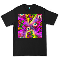 Black halloween thunders seamless pattern Premium Tee - BundleAndBundleShop