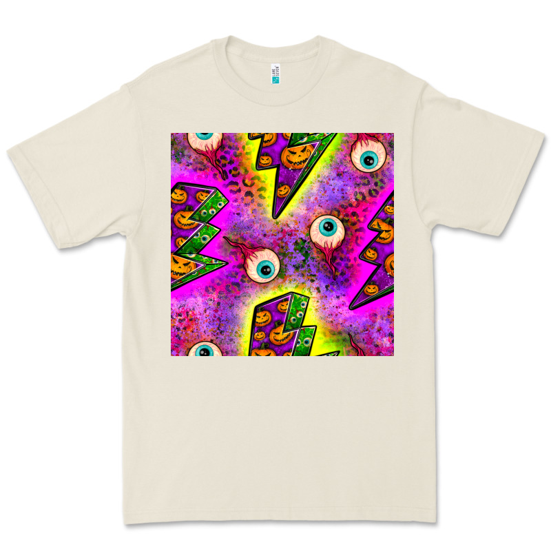 Halloween Thunders Seamless Pattern Premium Tee by BundleAndBundleShop | Teevron