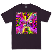 Plum halloween thunders seamless pattern Premium Tee - BundleAndBundleShop