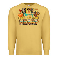 Antique Gold give thanks with all your heart Premium Sweatshirt - CowGirlArtShop