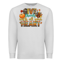 Dove Grey give thanks with all your heart Premium Sweatshirt - CowGirlArtShop
