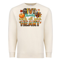 Sandshell give thanks with all your heart Premium Sweatshirt - CowGirlArtShop