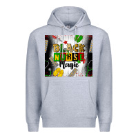 Heather Grey black nurse magic Premium Hoodie - CowGirlArtShop