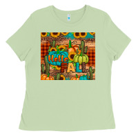 Matcha hello fall pumpkin Ladies Tee - JahusDesignShop