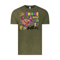 Vintage Olive shake your tail feathers Vintage Tee - MaliasSmallBusiness