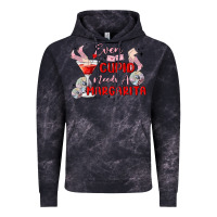 Cloud Black even cupid need a margarita Vintage Hoodie - MaliasSmallBusiness