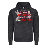 Vintage Black even cupid need a margarita Vintage Hoodie - MaliasSmallBusiness