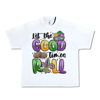 White let the good times roll Urban Heavy Tee - MaliasSmallBusiness
