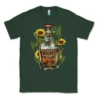 Sports Green western whiskey bottle Classic Tee - NancyCooperArtShop