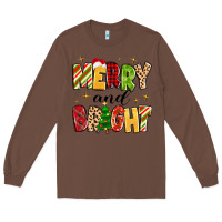 Chestnut merry and bright Long Sleeve Tee - MaliasSmallBusiness
