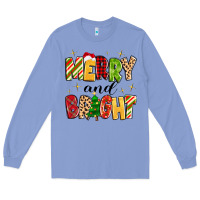 Colony Blue merry and bright Long Sleeve Tee - MaliasSmallBusiness