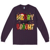 Plum merry and bright Long Sleeve Tee - MaliasSmallBusiness