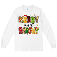 White merry and bright Long Sleeve Tee - MaliasSmallBusiness