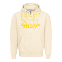 Sandshell BEST WIFE IN THE GALAXY Zipper Hoodie - Bettercallsaul