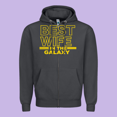 Best Wife In The Galaxy Zipper Hoodie Designed By Bettercallsaul