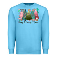 Ocean Blue verry merry nurse Premium Sweatshirt - CowGirlArtShop