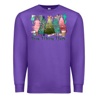 Purple verry merry nurse Premium Sweatshirt - CowGirlArtShop